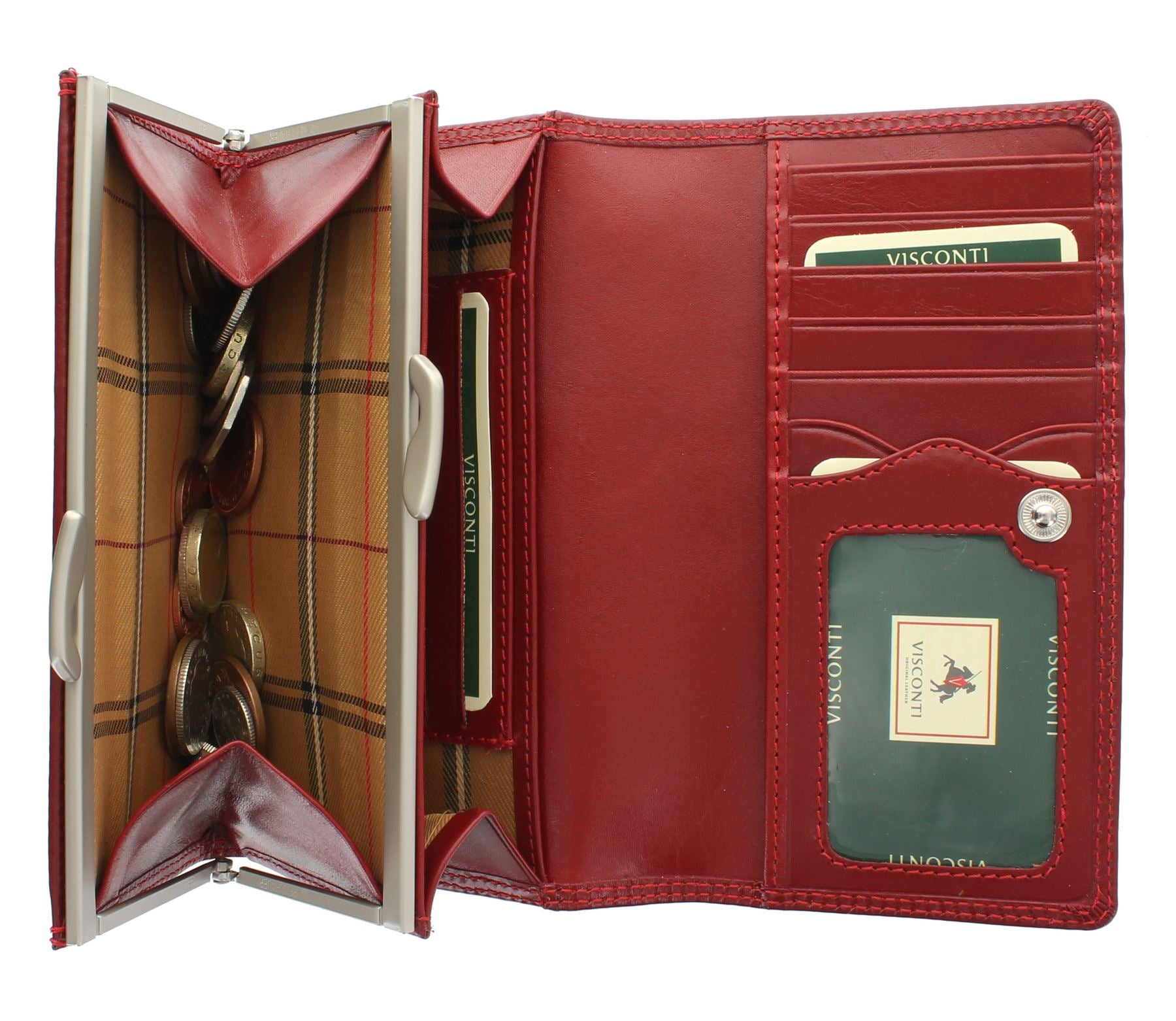 The Classic Ladies Leather Purse | Burgundy Collective